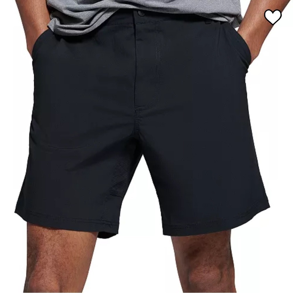 Bass Outdoor Mens Black Ripstop Utility Shorts Elastic Waist Size L